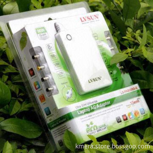 Economic Slim Universal Laptop Adapter with Wide Output 12 to 24V, Auto-switch the Voltage